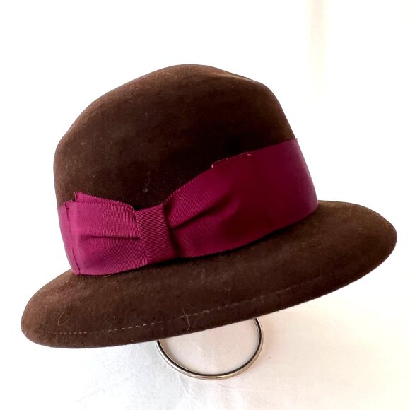 Marc by Marc Jacobs Brown Rabbit Hair Hat, Excellent Condition! - Picture 1 of 14